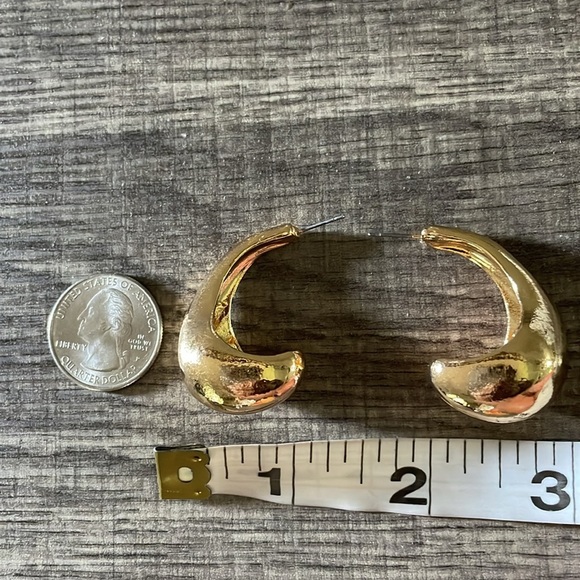 Zara Gold Drop Earrings - Picture 8 of 11
